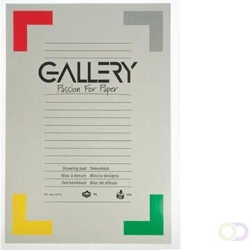 Gallery tekenblok houtvrij papier 120 g mÃÂ² ft 29 7 x 42 cm (A3) blok van 24 vel